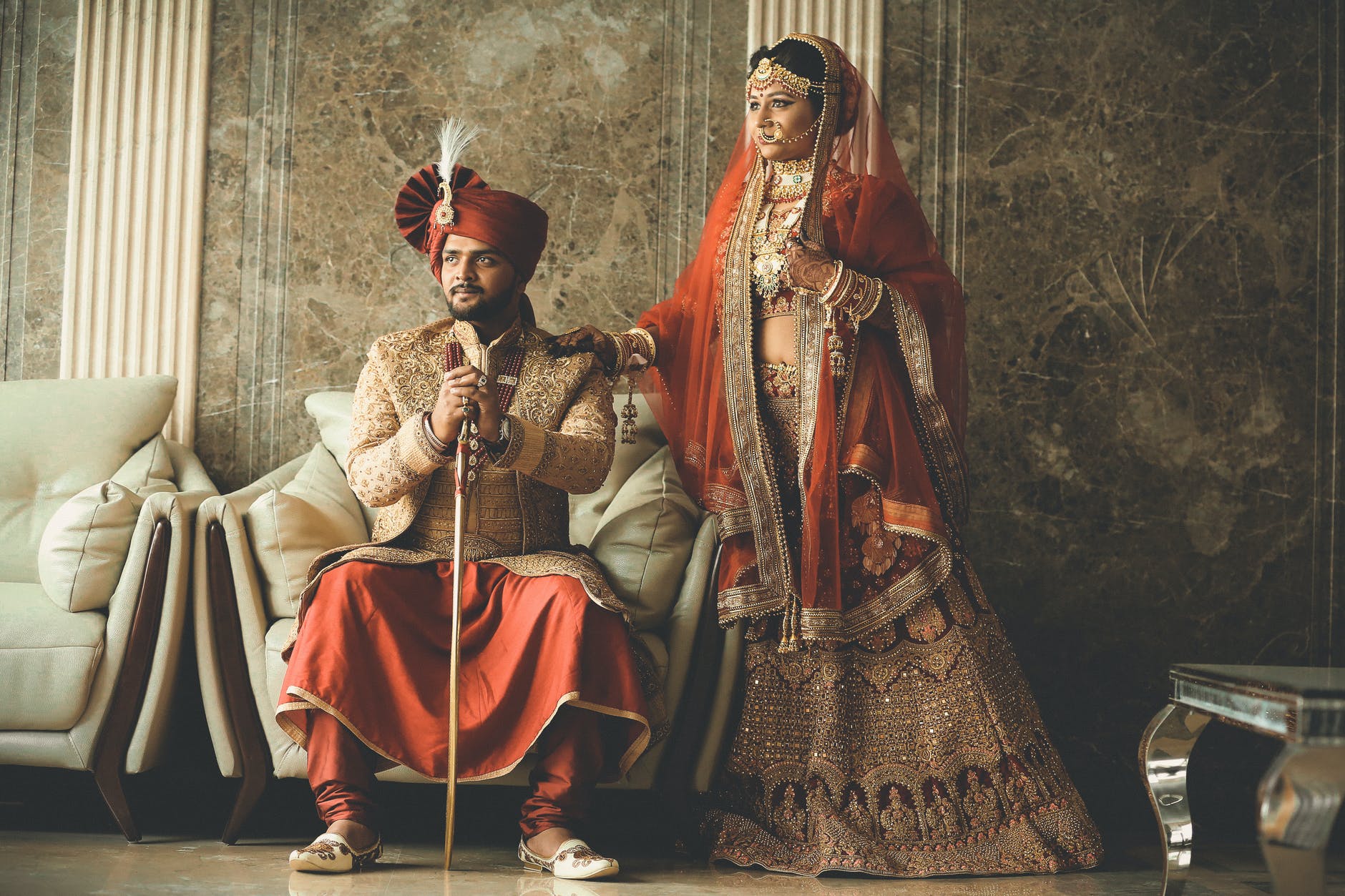 Indian celebrities with best wedding outfit